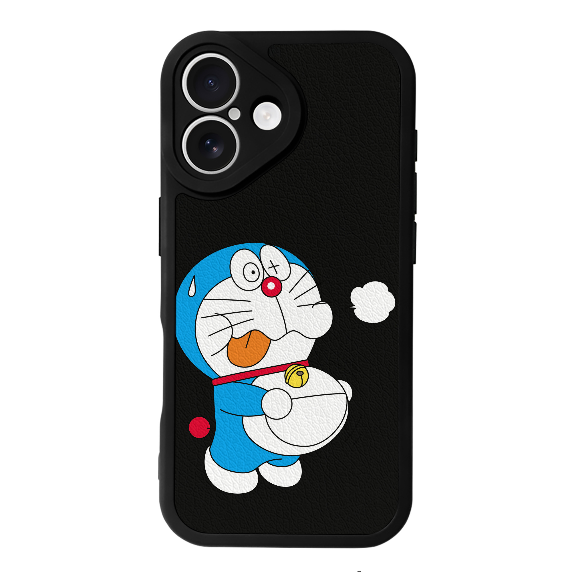（画像用） ドラえもん Doraemon 【iPhone 16シリーズ対応】シリコンスマホケース（レザー調） 材質：シリコン